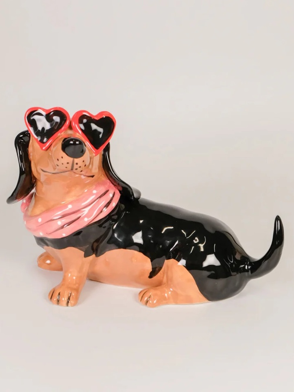 Blue Sky Clayworks Dachshund HAL 
Heart Glasses Figurine Statue 🐾 Doxie Wiener